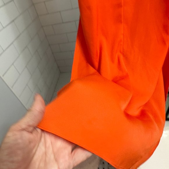 Alice + Oliva Orange Color Block Maxi Dress sz XS - Picture 5 of 6